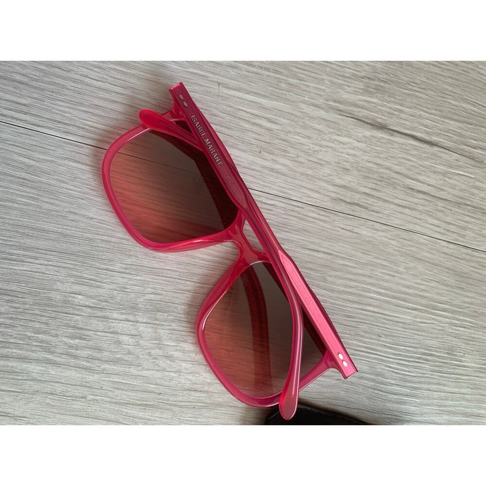 Isabel Marant Rectangle Sunglasses Pink - Picture 2 of 5